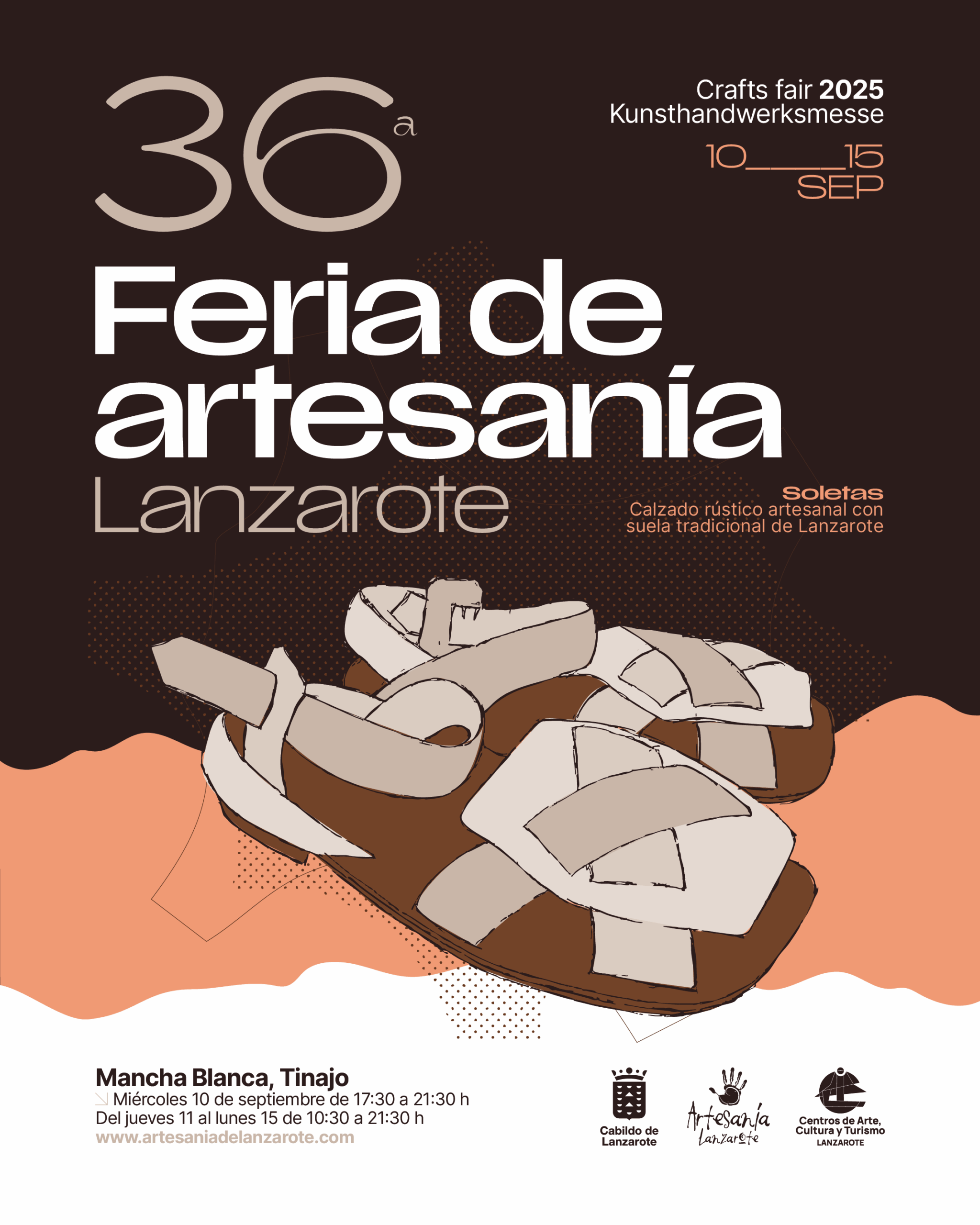 CARTEL REDES 36 FERIA DE ARTESANIA LANZAROTE 20251080×1350